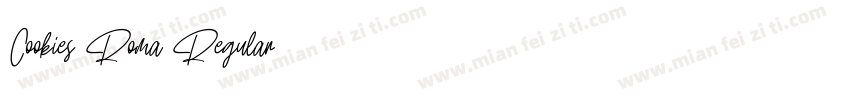Cookies Roma Regular字体转换